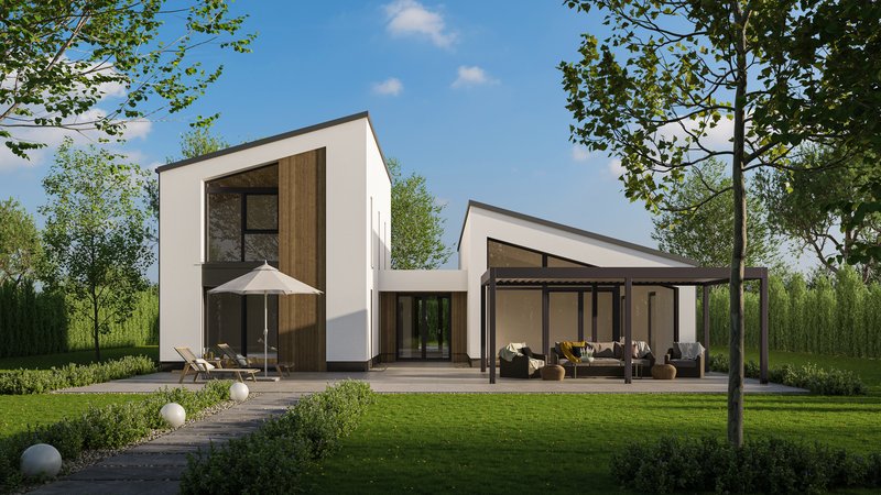 KVHomes Harmony háztípus - emeletes modern családi ház