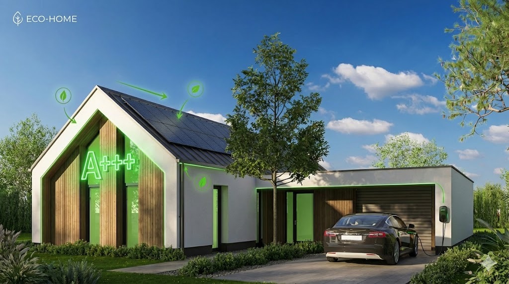 KVHomes A+++ energetikai besorolású ház - napelemes, zöld otthon